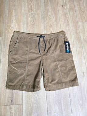 Tony Hawk Men’s Corduroy Pale Brown Drawstring Shorts XL NWT